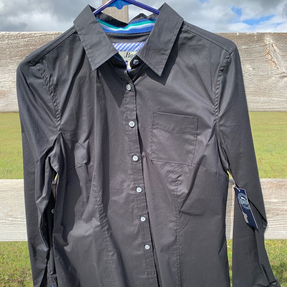 Bass button down shirt NWT